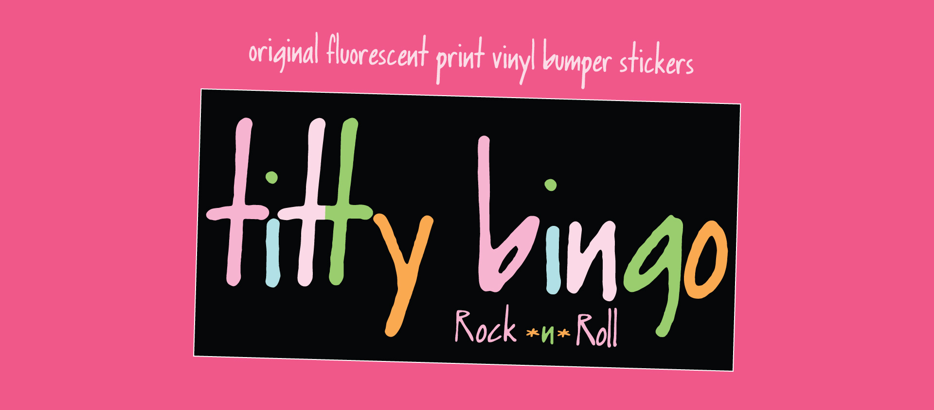 Original titty bingo t-shirt detail view